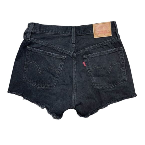 Levi’s 501 Original Cutoff Denim Short Black Size 27 - Picture 4 of 6
